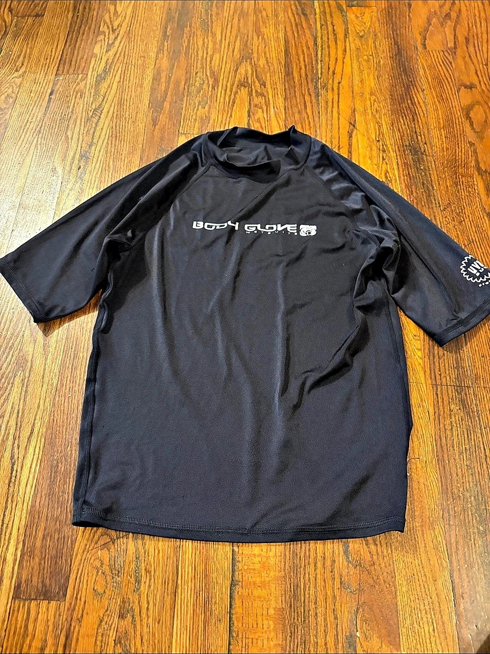 🎉Body Glove Short Sleeve Athletic Shirt Black Large UV Protection.
